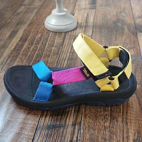 Teva Yellow, Pink,‎ and Blue Women's Sandals - Picture 4 of 7